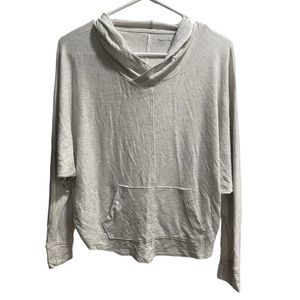 GapBody Pure‎ Body Sleep Hoodie size XS Grey/White Marbled